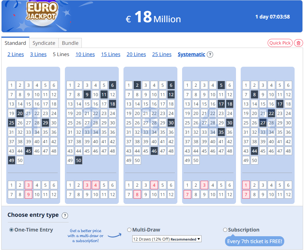 EuroJackpot Lottery Tickets