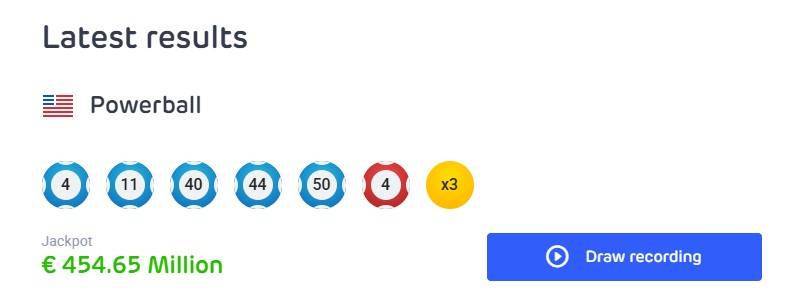 Powerball Results